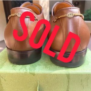 GUCCI CLOUD Brown Sugar Calf Leather Oxford Lace Ups - G10